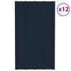vidaXL Tetőpanel 12 pcs Antracit 80 x 45 cm Horganyzott ac&eacute;l