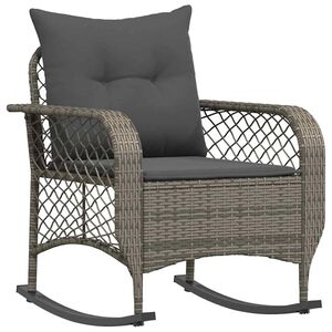 vidaXL sz&uuml;rke polyrattan kerti hintasz&eacute;k p&aacute;rn&aacute;val