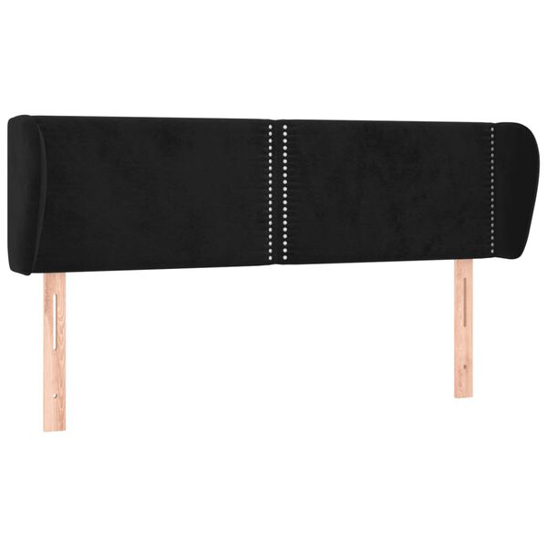 vidaXL fekete b&aacute;rsony fejt&aacute;mla sz&aacute;rnyakkal 147x23x78/88 cm