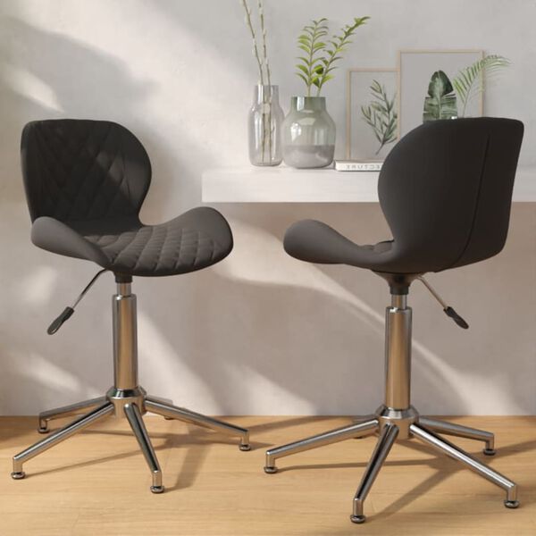 vidaXL 2 db s&ouml;t&eacute;tsz&uuml;rke b&aacute;rsony forg&oacute; &eacute;tkezősz&eacute;k