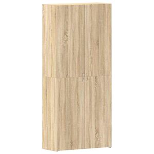 vidaXL Cipőszekr&eacute;ny 80 x 35.5 x 180 cm Szerelt Fa Barna