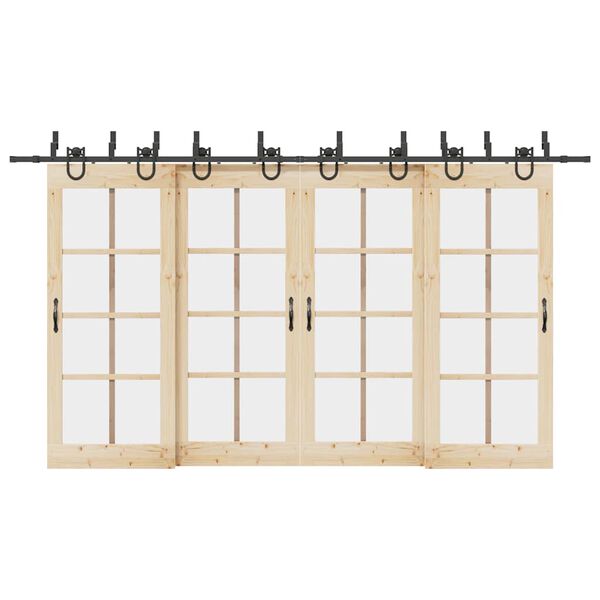 vidaXL fekete ac&eacute;l tol&oacute;ajt&oacute; f&eacute;mszerel&eacute;k k&eacute;szlet 400 cm