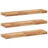 vidaXL 3 db olajbevonat&uacute; t&ouml;m&ouml;r ak&aacute;cfa f&uuml;ggőpolc 100 x 20 x 4 cm