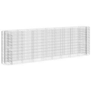 vidaXL horganyzott vas gabion magas&aacute;gy&aacute;s 330x50x100 cm