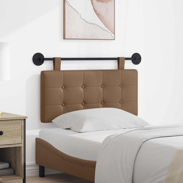 vidaXL Fali Fejt&aacute;mla Falra szerelhető Cappuccino 100 x 55 x 5 cm Műbőr