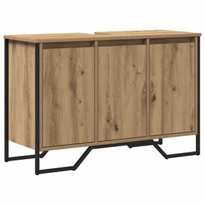 vidaXL F&uuml;rdőszobai mosd&oacute;szekr&eacute;ny Artisan t&ouml;lgy 91 x 35 x 60 cm