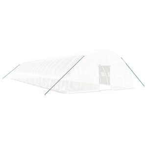 vidaXL feh&eacute;r ac&eacute;lv&aacute;zas melegh&aacute;z 120 m&sup2; 20x6x2,85 m