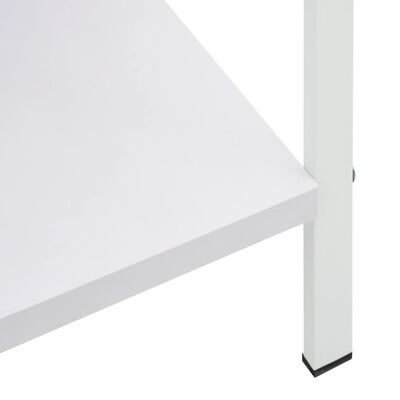 vidaXL 3 szintes fehér szerelt fa könyvespolc 60 x 27,6 x 90,5 cm