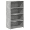 vidaXL betonsz&uuml;rke szerelt fa magasszekr&eacute;ny 70 x 41 x 124 cm