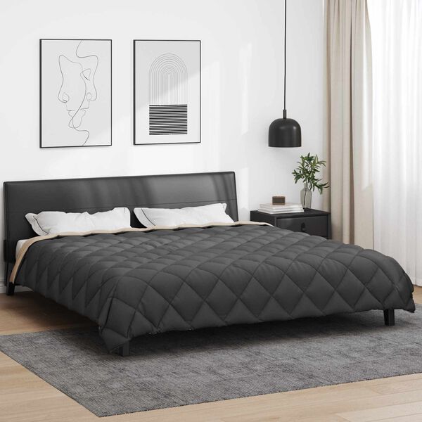 vidaXL T&eacute;li takar&oacute; Antracit &eacute;s Taupe 240 x 260 cm Mikrosz&aacute;l