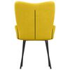 vidaXL 2 db sárga bársony étkezőszék