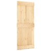 vidaXL Cs&uacute;sz&oacute; ajt&oacute; NARVIK Term&eacute;szetes &eacute;s Fekete 85 x 210 cm (152,5 cm)
