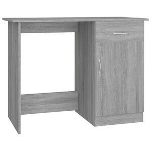 vidaXL sz&uuml;rke sonoma sz&iacute;nű szerelt fa &iacute;r&oacute;asztal 100 x 50 x 76 cm