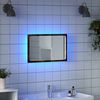 vidaXL sonoma t&ouml;lgy szerelt fa LED-es f&uuml;rdőszobat&uuml;k&ouml;r 60 x 8,5 x 38 cm