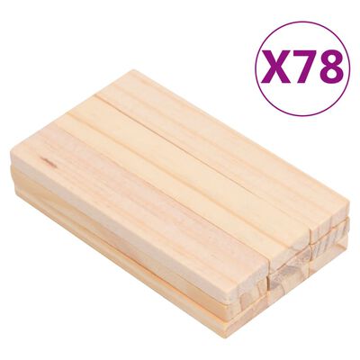 vidaXL 150 részes festett és fa színű tömör fenyőfa építőkocka készlet