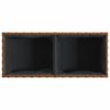 vidaXL barna polyrattan kerti &uuml;ltetől&aacute;da 2 cser&eacute;ppel 72x30x32 cm