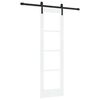 vidaXL Cs&uacute;sz&oacute; ajt&oacute; ORKDAL Feh&eacute;r 61 x 198,5 cm T&ouml;m&ouml;r fenyőfa &eacute;s &uuml;veg