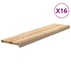 vidaXL 16 db t&ouml;m&ouml;r t&ouml;lgyfa l&eacute;pcsőfokok kezeletlen 110x25x2 cm
