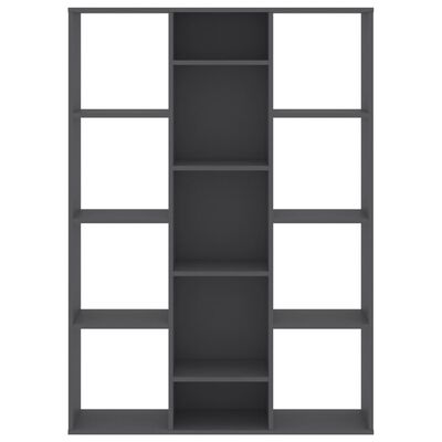 vidaXL szürke forgácslap térelválasztó/könyvszekrény 100 x 24 x 140 cm