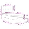 vidaXL Ottom&aacute;n &aacute;gykeret matracokkal s&ouml;t&eacute;tk&eacute;k 120x200cm b&aacute;rsony
