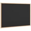 vidaXL fekete kr&eacute;tat&aacute;bla t&ouml;m&ouml;r fenyőfa kerettel 80 x 55 cm