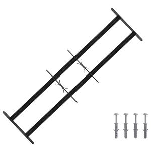 vidaXL Ablakokhoz val&oacute; biztons&aacute;gi r&aacute;cs 2 keresztgerend&aacute;val 3 pcs