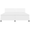 vidaXL Boxrug&oacute;s &aacute;gy matracmal leddel Feh&eacute;r 200 x 200 cm Műbőr