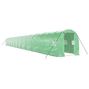 vidaXL z&ouml;ld ac&eacute;lv&aacute;zas melegh&aacute;z 48 m&sup2; 24 x 2 x 2 m