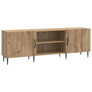 vidaXL TV szekr&eacute;ny 150 x 31 x 50 cm K&eacute;zműves T&ouml;lgy Szerelt Fa