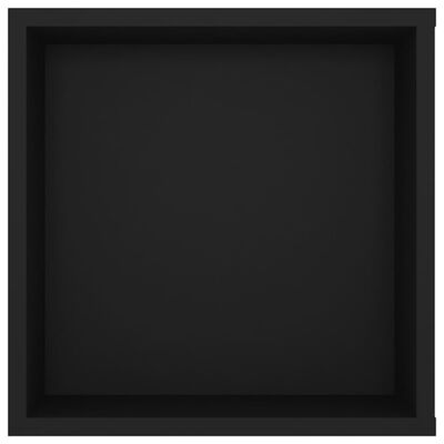 vidaXL fekete falra szerelhető forgácslap TV-szekrény 102 x 35 x 35 cm