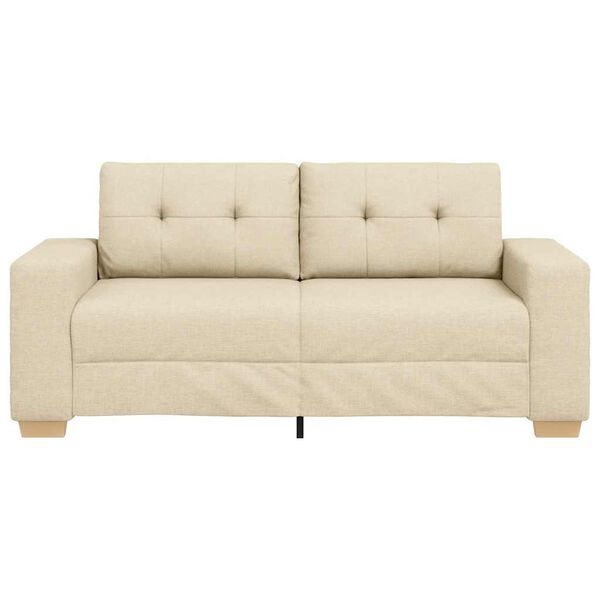 vidaXL kr&eacute;m sz&ouml;vet loveseat kanap&eacute; 180x77x82 cm