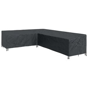 vidaXL B&uacute;tor takar&oacute; 355 x 275 x 80 cm 420D Oxford Sz&ouml;vet L-alak Fekete