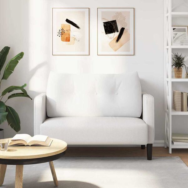 vidaXL H&aacute;tp&aacute;rna Feh&eacute;r 100 x 24 x 50 cm sz&ouml;vet