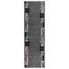vidaXL Fut&oacute; szőnyeg FLORNES Szőtt Sz&uuml;rke Levelek 67 x 250 cm PP 7 mm