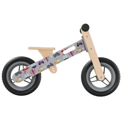 vidaXL egyensúlyozó-kerékpár gyerekeknek szürke nyomattal