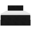 vidaXL fekete b&aacute;rsony ottom&aacute;n &aacute;gy matraccal 120x190 cm