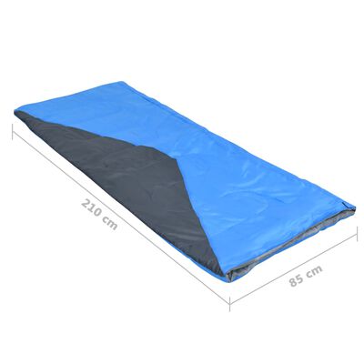 vidaXL 2 db kék könnyű boríték hálózsák 1100 g 10 °C