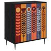 vidaXL Fi&oacute;kos szekr&eacute;ny ESSEN Napraforg&oacute; mint&aacute;val 66 x 36,5 x 76 cm