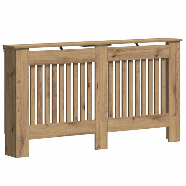 vidaXL Radi&aacute;tor fedez&eacute;k Artisan t&ouml;lgy 152 x 19 x 81,5 cm Faanyag