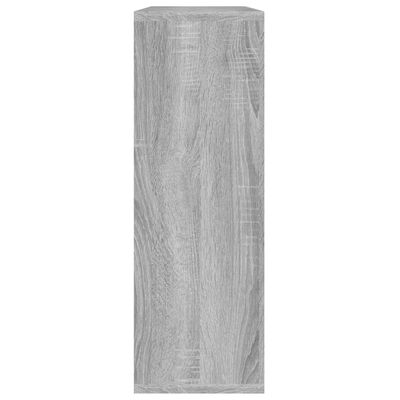 vidaXL szürke sonoma színű szerelt fa fali polc 104 x 20 x 58,5 cm