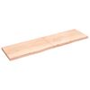 vidaXL kezeletlen t&ouml;m&ouml;r t&ouml;lgyfa fali polc 220x60x(2-6) cm