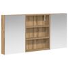vidaXL F&uuml;rdőszobai Szekr&eacute;ny Szett 3 db 100 x 10,5 x 50 cm Szerelt fa