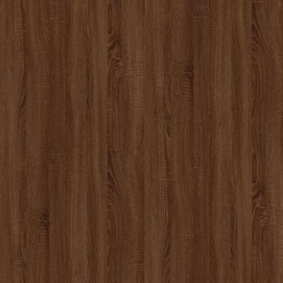 vidaXL barna tölgyszínű szerelt fa és vas dohányzóasztal 80x45x45 cm