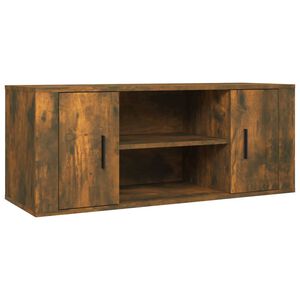 vidaXL f&uuml;st&ouml;s t&ouml;lgy sz&iacute;nű szerelt fa TV-szekr&eacute;ny 100 x 35 x 40 cm