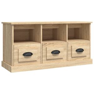 vidaXL sonoma t&ouml;lgy sz&iacute;nű szerelt fa TV-szekr&eacute;ny 100x35x50 cm