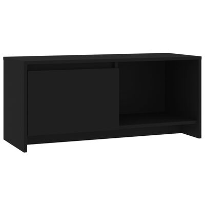 vidaXL fekete forgácslap TV-szekrény 90 x 35 x 40 cm