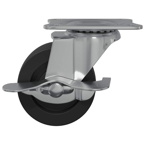 vidaXL Kerekek 12 pcs Fekete &eacute;s ez&uuml;st 50,7 x 50,7 x 24,4 mm