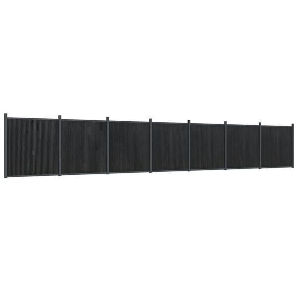 vidaXL sz&uuml;rke WPC ker&iacute;t&eacute;spanel 1218 x 186 cm