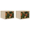 vidaXL Fali &eacute;jjeli szekr&eacute;ny ZAANDAM 2 db Sonoma T&ouml;lgy 36 x 33 x 25 cm