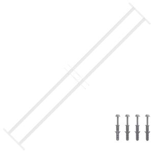 vidaXL Ablakokhoz val&oacute; biztons&aacute;gi r&aacute;cs 2 keresztgerend&aacute;val 3 pcs